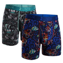 画像をギャラリービューアに読み込む, 公式ツーアンダー (2UNDR) メンズインナーブランド SWING SHIFT BOXER BRIEFS PRINTボクサー下着 ２枚セット (ZEBRAS/SQUID ROW) 下着 ツーアンダー (2undr) 公式サイト
