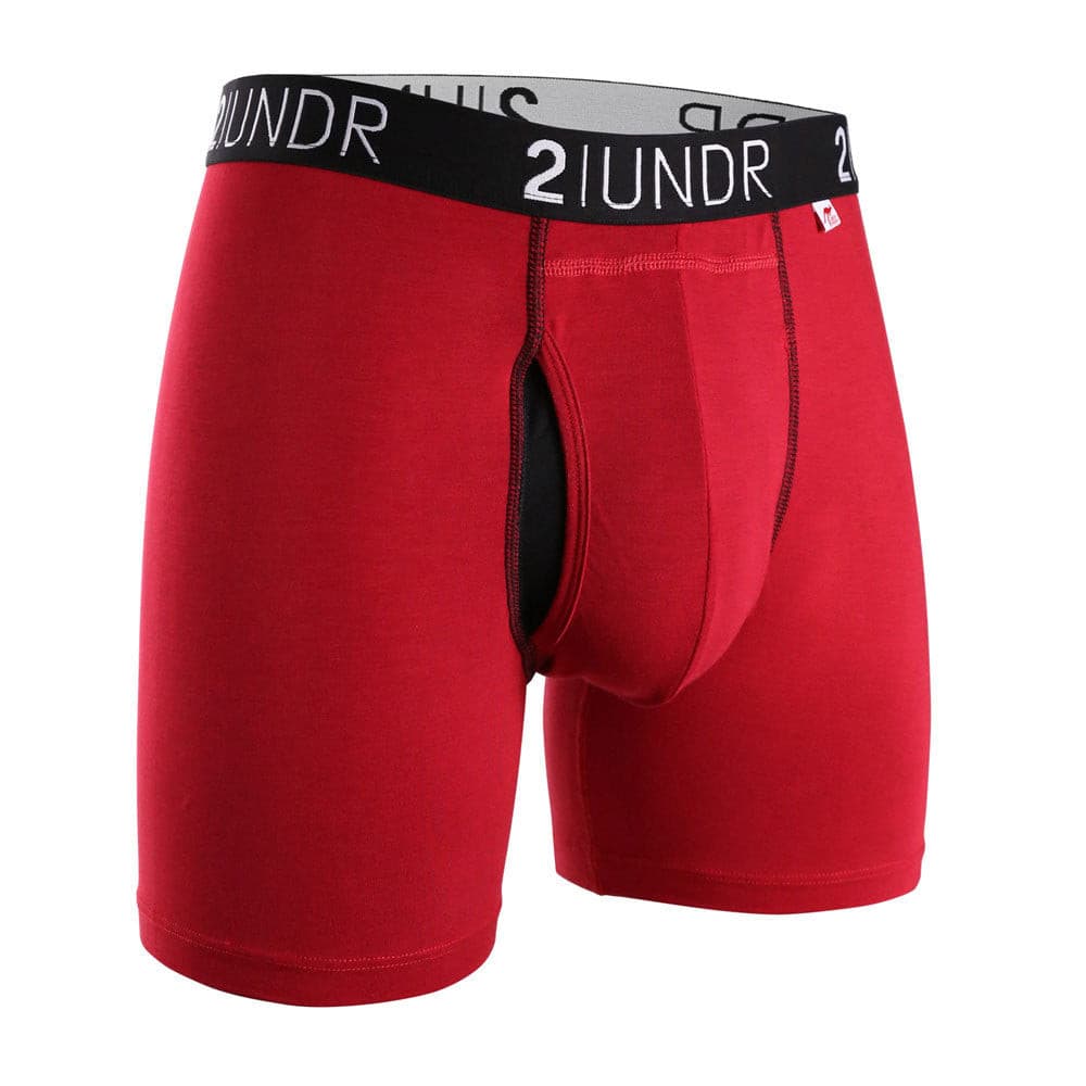 公式ツーアンダー 2UNDR - SWING SHIFT ボクサー下着 (Red/Red)