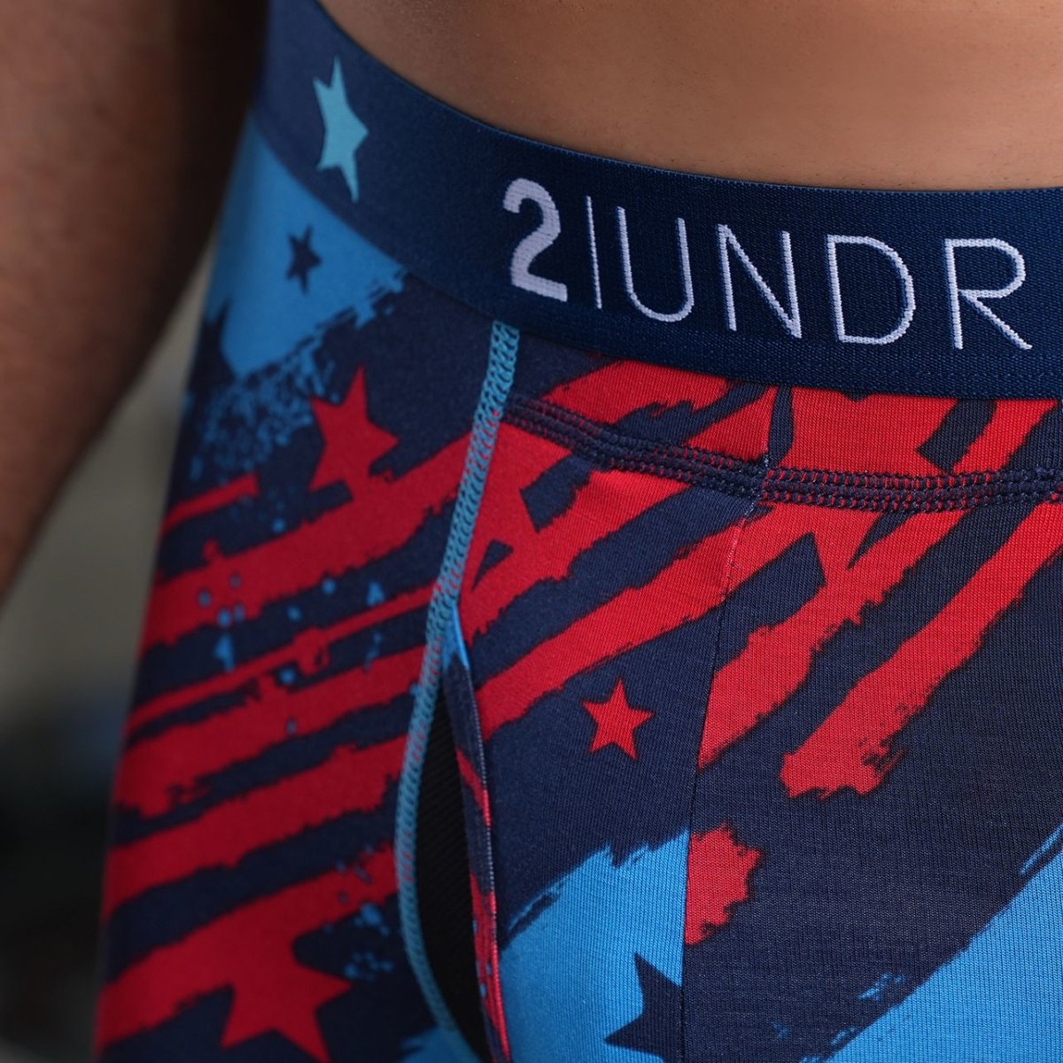公式ツーアンダー 2UNDR - SWING SHIFT ボクサー下着 (STARS AND BARS)